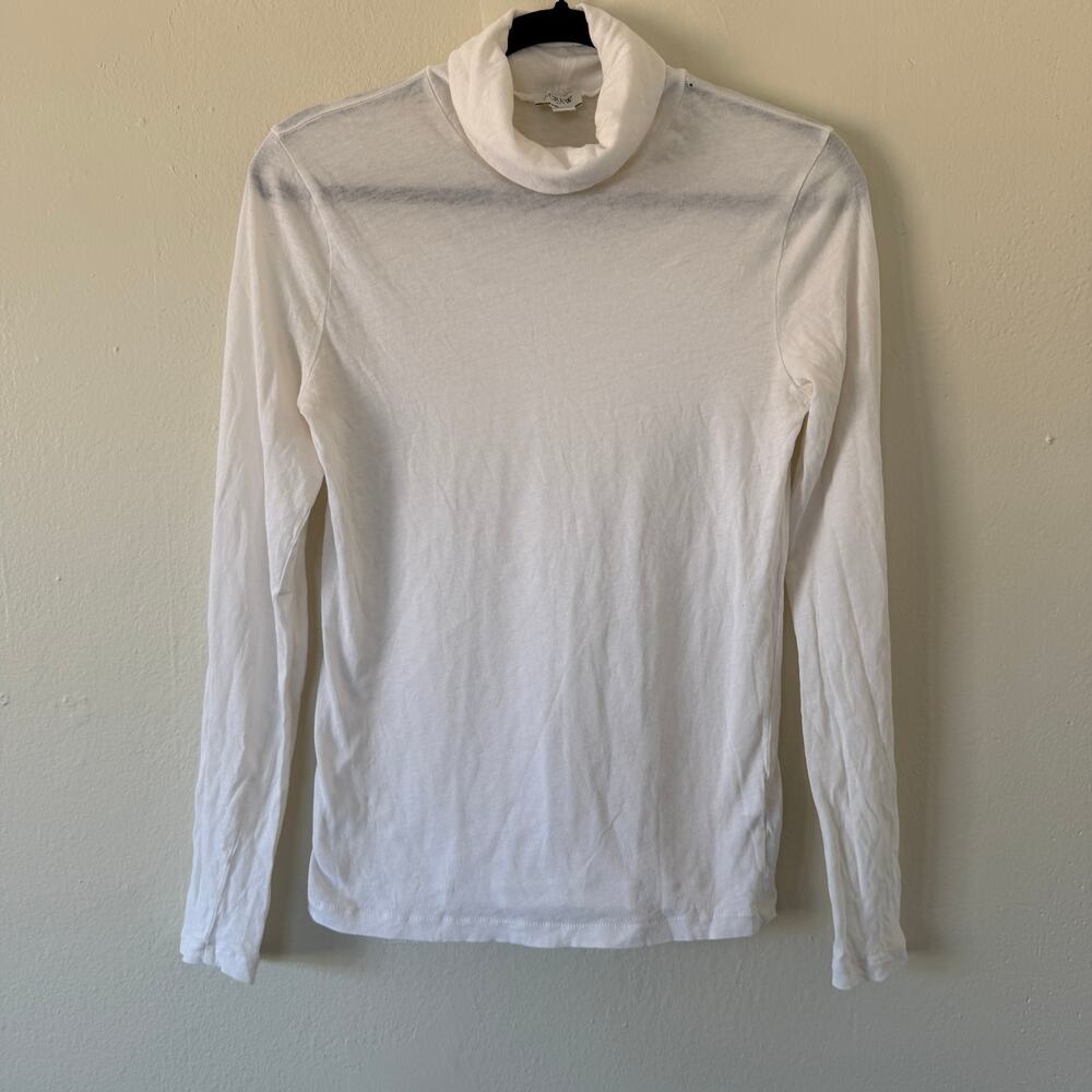Women's J.CREW lightweight cotton turtleneck shirt